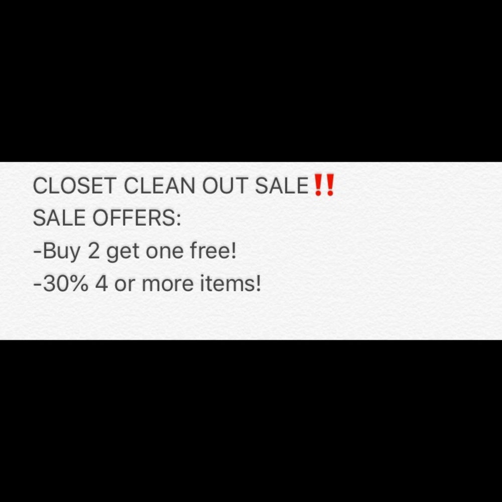 CLOSET CLEAN OUT SALE‼️
